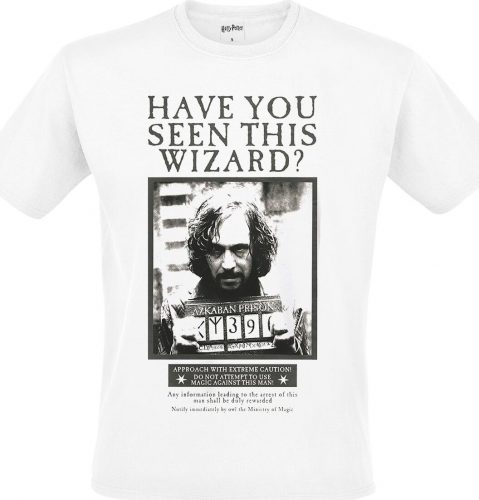 Harry Potter Wanted Tričko bílá