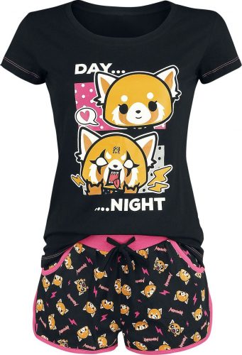 Aggretsuko Day Night pyžama vícebarevný