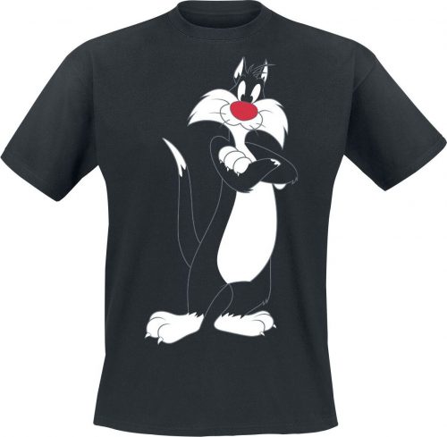 Looney Tunes Sylvester Tričko černá