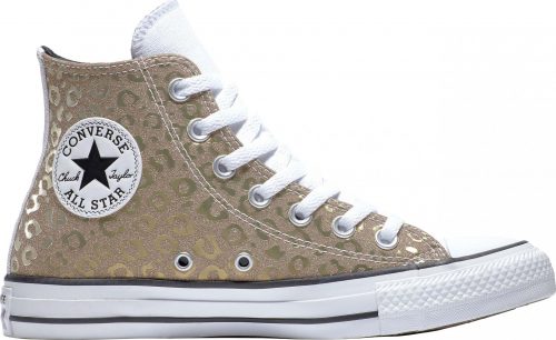 Converse Chuck Taylor All Star Leopard Glitter tenisky zlatá/stríbrná