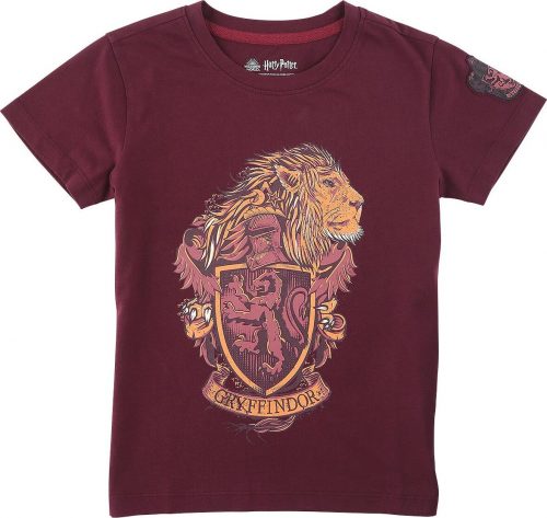 Harry Potter Gryffindor detské tricko tmavě červená