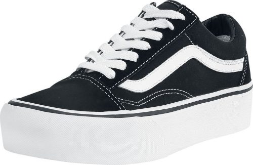 Vans Old Skool Platform tenisky cerná/bílá