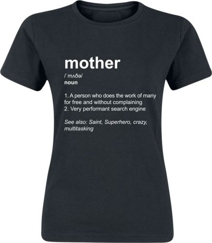 Family & Friends Definition Mother Dámské tričko černá