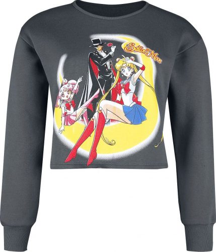 Sailor Moon Sailor Moon - Moon Dámské tričko s dlouhými rukávy šedá