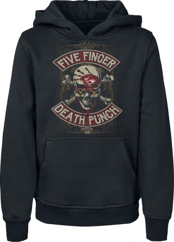 Five Finger Death Punch Kids - Dirty Skull detská mikina s kapucí černá