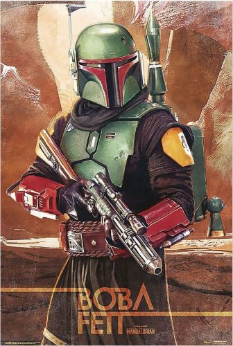 Star Wars The Mandalorian - Boba Fett plakát vícebarevný