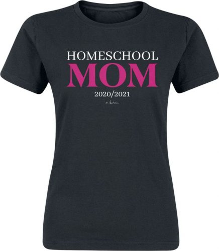 Sprüche Homeschool Mom 2020/2021 Dámské tričko černá