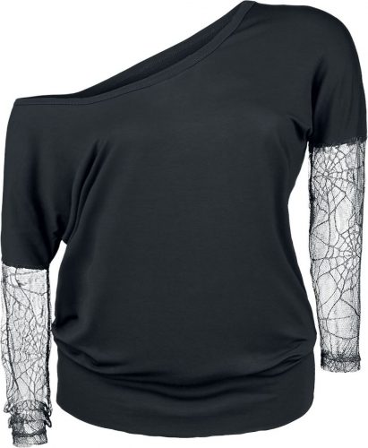 Gothicana by EMP Spiderweb Ladies Tee Dámské tričko s dlouhými rukávy černá