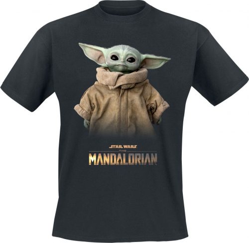 Star Wars The Mandalorian - Grogu Tričko černá