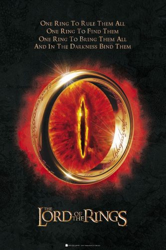 Pán prstenů The One Ring plakát vícebarevný