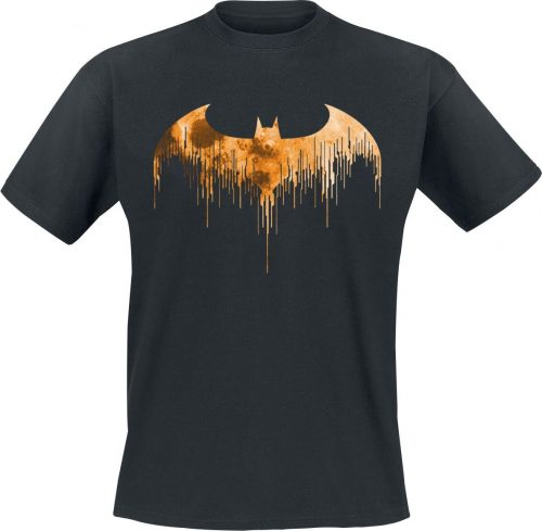 Batman Dripped Logo Tričko černá