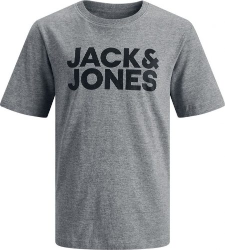 Jack & Jones Corp Logo detské tricko šedá