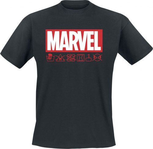 Marvel Comics Marvel Logo Tričko černá