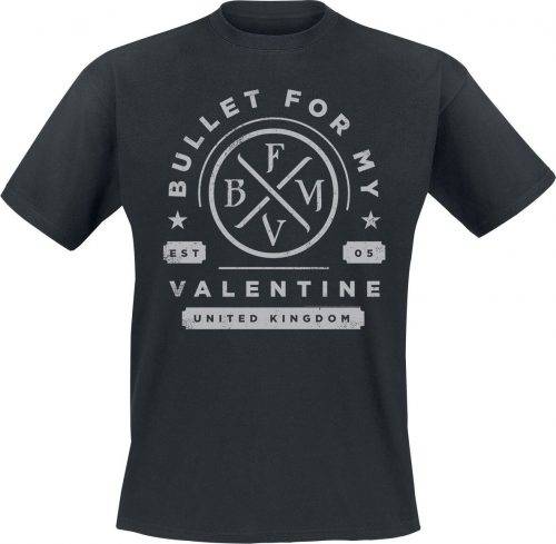 Bullet For My Valentine Arched Text Tričko černá