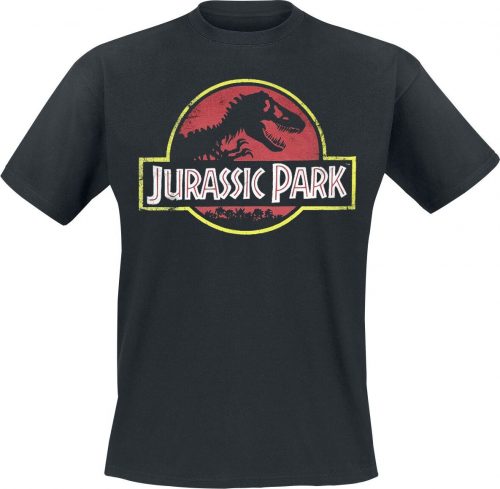 Jurassic Park Classic Logo Tričko černá