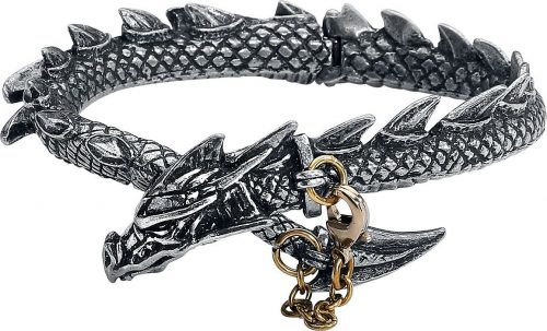 Alchemy Gothic Dragons Lure náramek stríbrná