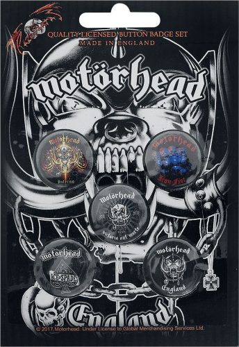 Motörhead England Sada odznaku vícebarevný