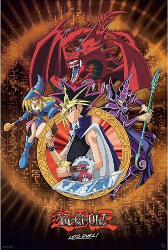 Yu-Gi-Oh! Yugi Slifer and Magician plakát vícebarevný