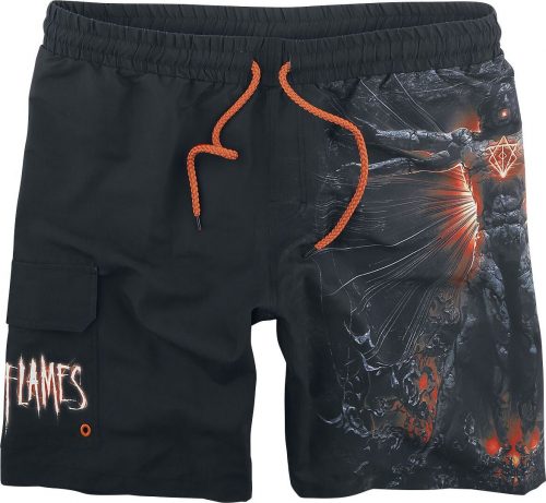 In Flames EMP Signature Collection Pánské plavky cerná/oranžová