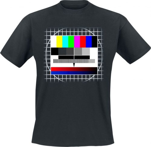 Funshirt Testbild Tričko černá