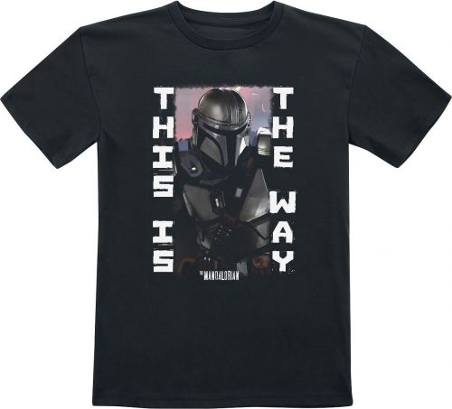 Star Wars The Mandalorian - This Is The Way detské tricko černá