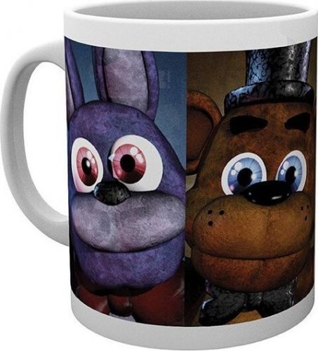 Five Nights At Freddy's Faces Hrnek bílá