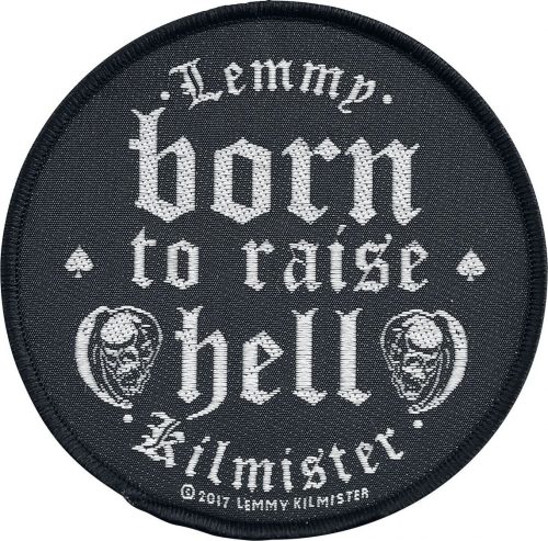 Motörhead Lemmy Kilmister - Born to raise hell nášivka cerná/bílá