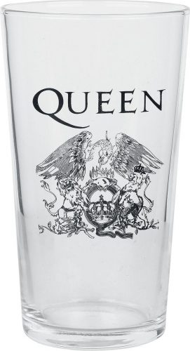 Queen Crest Hrnek s potiskem transparentní