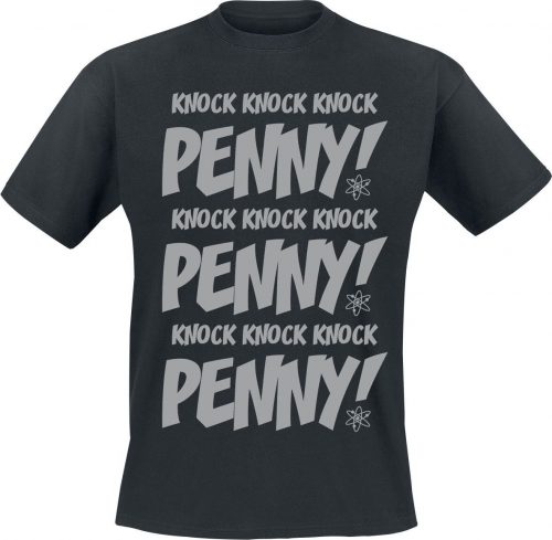 The Big Bang Theory Knock Knock Knock Penny Tričko černá