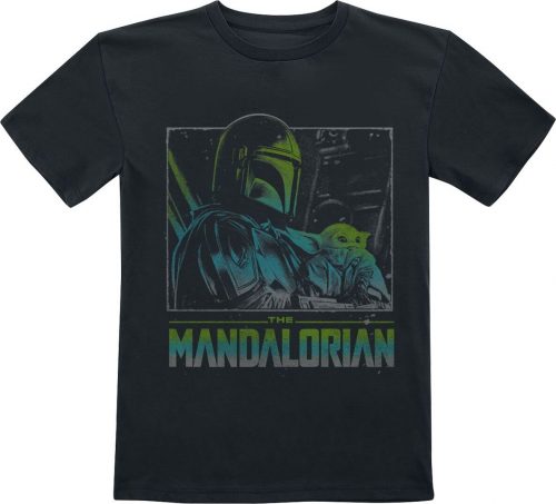 Star Wars The Mandalorian - Chillin' detské tricko černá