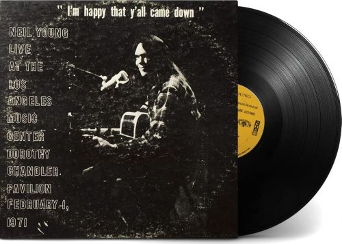 Neil Young Dorothy Chandler Pavilion 1971 LP černá