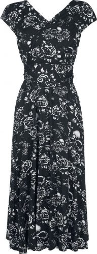 Black Premium by EMP Multi-Way-Dress mit Skull & Roses Print Šaty černá