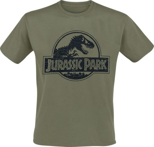 Jurassic Park Logo Tričko zelená