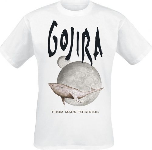 Gojira Whale From Mars Tričko bílá