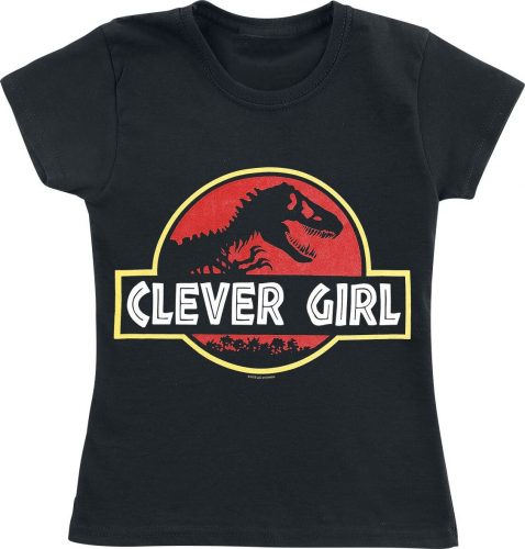 Jurassic Park Kids - Clever Girl detské tricko černá