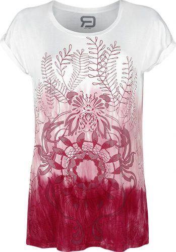 RED by EMP Farbverlauf T-Shirt mit Mandala Print Dámské tričko bordová