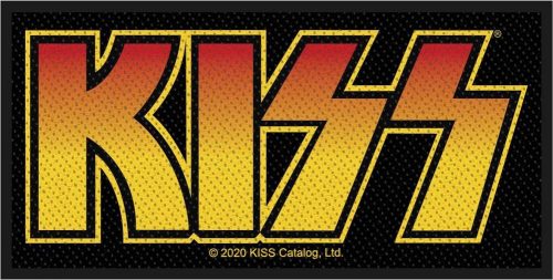 Kiss Kiss Logo nášivka cerná/žlutá/cervená