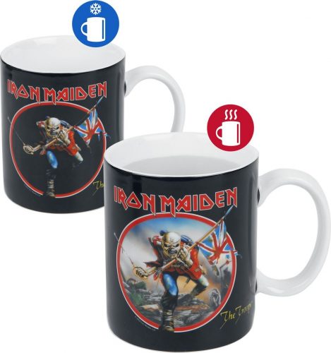 Iron Maiden The Trooper - Tasse mit Thermoeffekt Hrnek černá