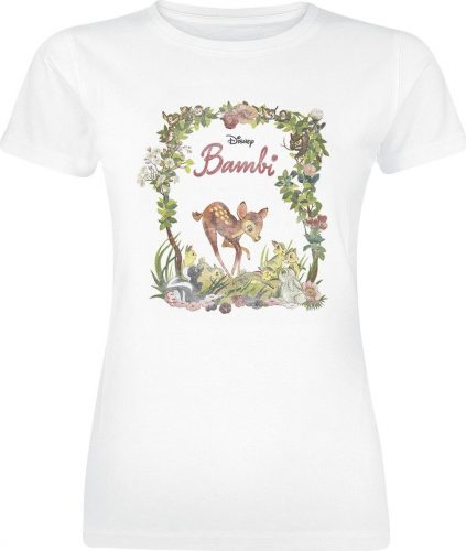 Bambi Floral Dámské tričko bílá