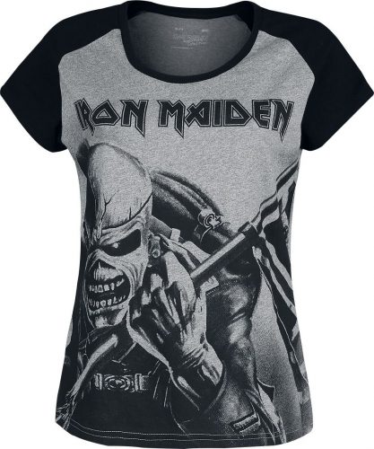 Iron Maiden EMP Signature Collection Dámské tričko světlešedá melírovaná/čierna