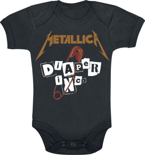 Metallica Kids - Diaper Inc body černá