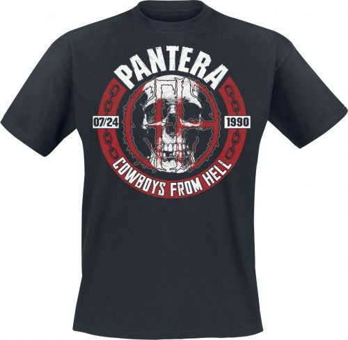 Pantera Skull Circle Tričko černá