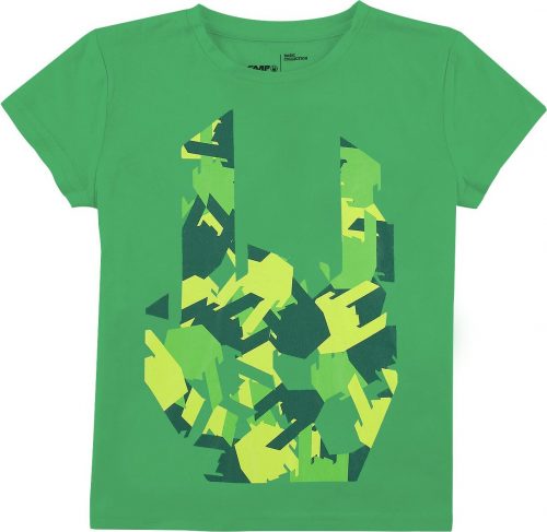 EMP Stage Collection T-Shirt mit Camouflage Rockhand detské tricko zelená