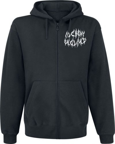 Alchemy England Creepy Lettering Mikina s kapucí na zip černá