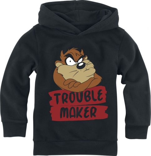 Looney Tunes Kids - Taz - Trouble Maker detská mikina s kapucí černá