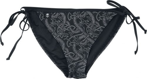 Black Premium by EMP Bikinihose mit keltisch anmutendem Print Spodní díl plavek černá