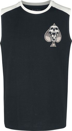 Rock Rebel by EMP Tank top cerná/špinave bílá