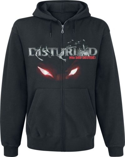 Disturbed Yep Your Sleeve Mikina s kapucí na zip černá