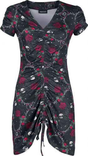 Jawbreaker Midi šaty Skull And Roses Print Šaty vícebarevný