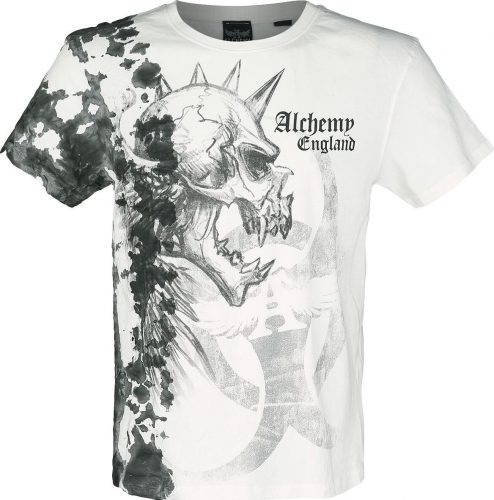 Alchemy England Skull Scream Tričko cerná/bílá